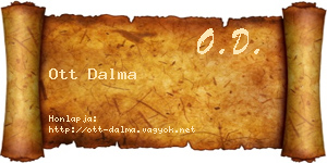 Ott Dalma névjegykártya